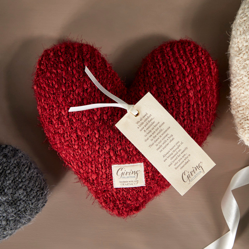 Demdaco Giving Collection Giving Heart Weighted Pillow - Red-DEMDACO-Little Giant Kidz