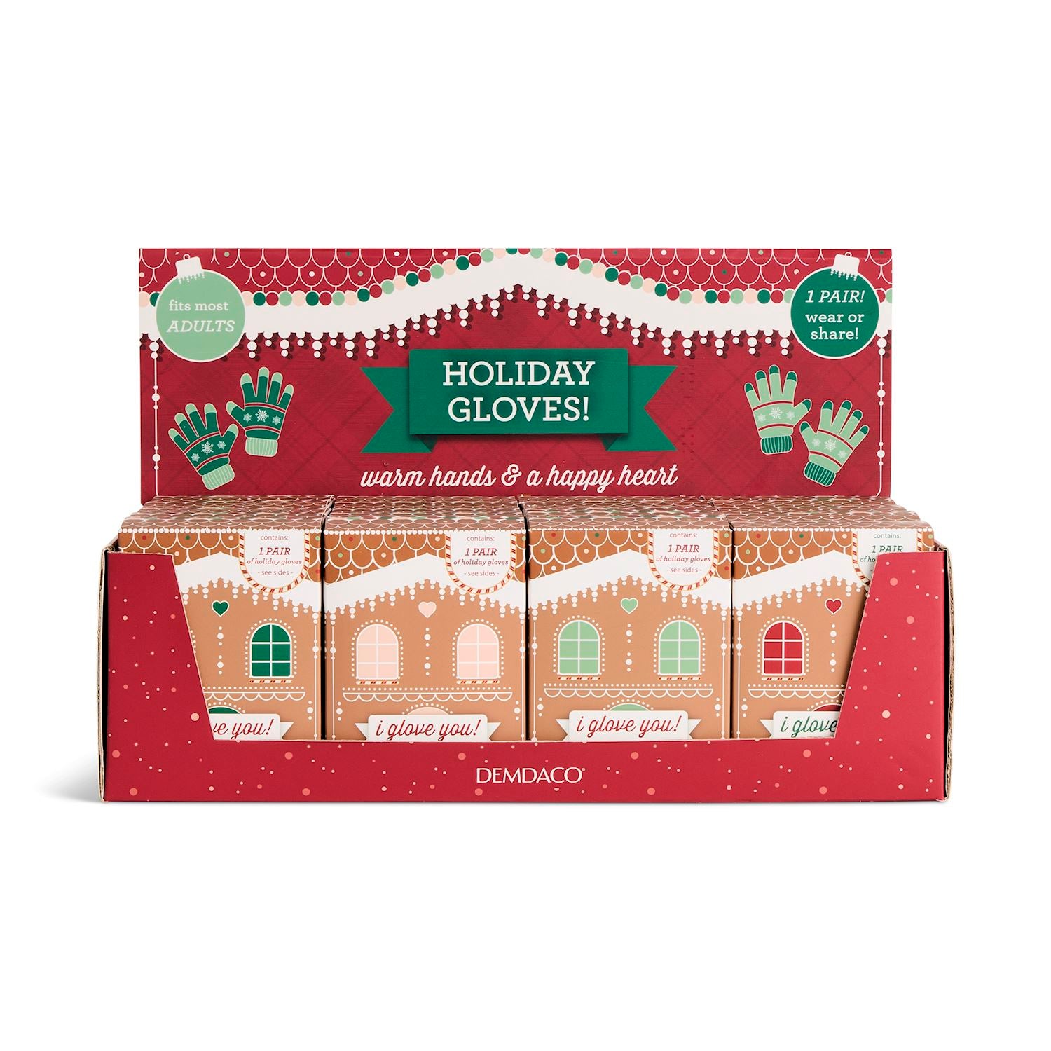 Demdaco Holiday Winter Gloves-DEMDACO-Little Giant Kidz