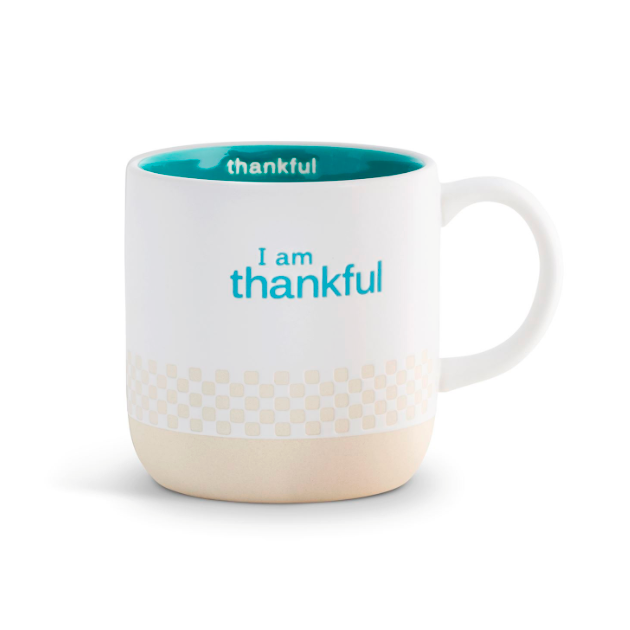Demdaco I am Thankful Ceramic Mug - 16oz.-DEMDACO-Little Giant Kidz