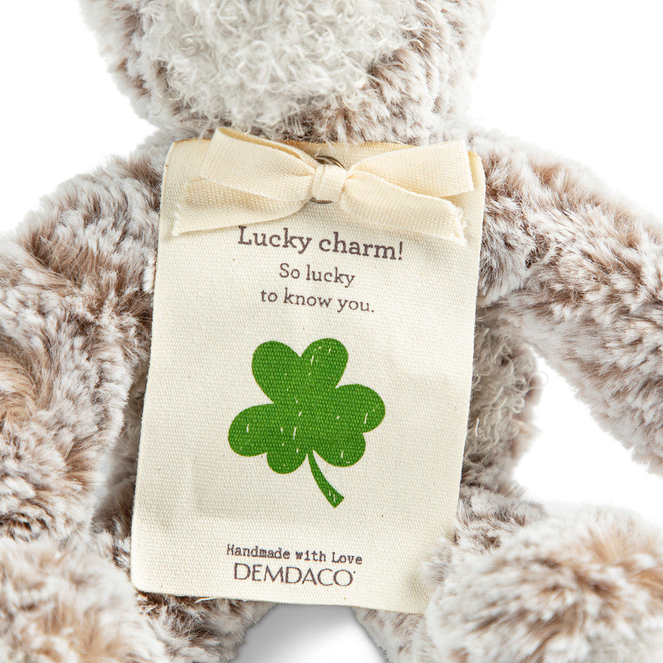 Demdaco Mini Giving Bear - Lucky-DEMDACO-Little Giant Kidz