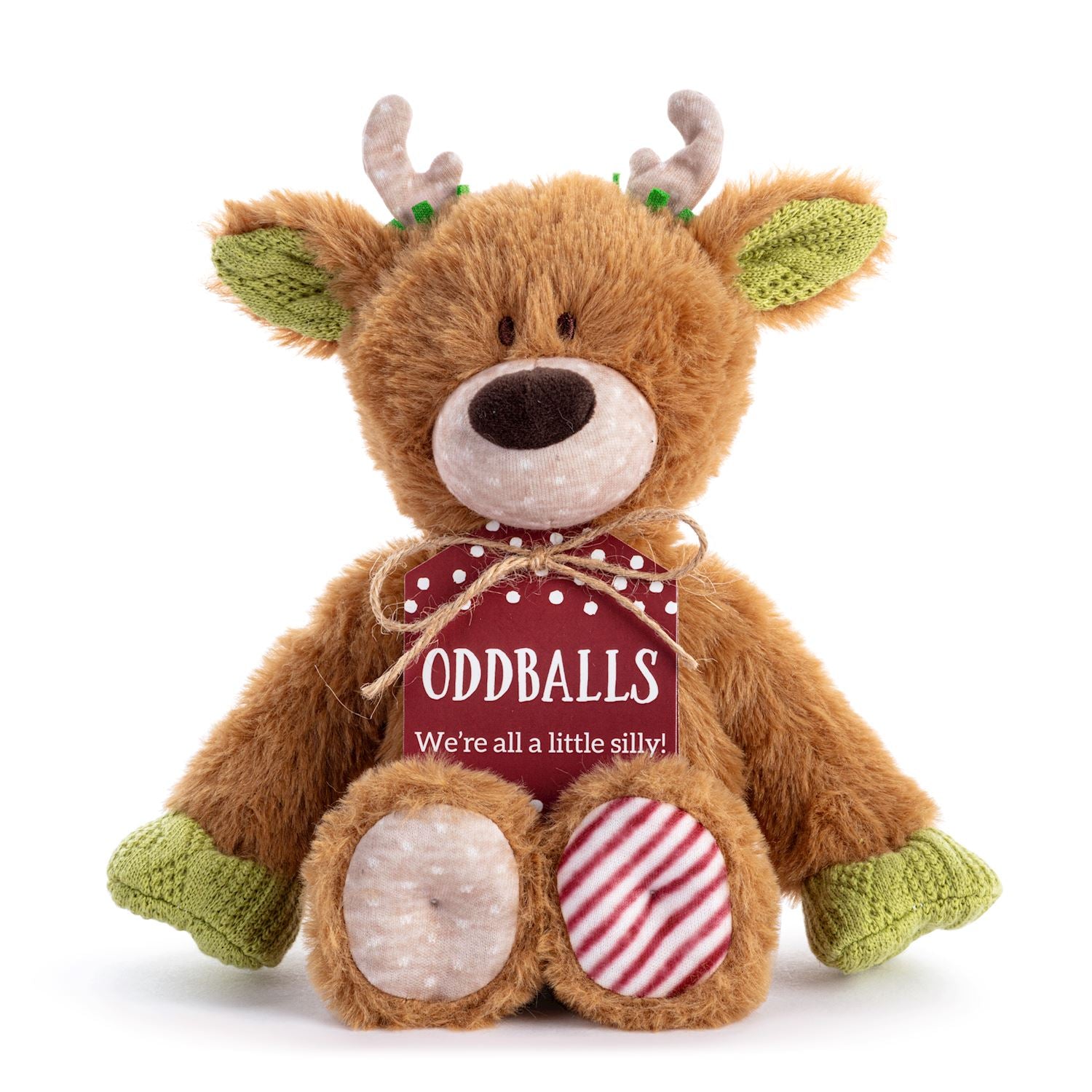 Demdaco Oddball Mini Plush - Reindeer-DEMDACO-Little Giant Kidz