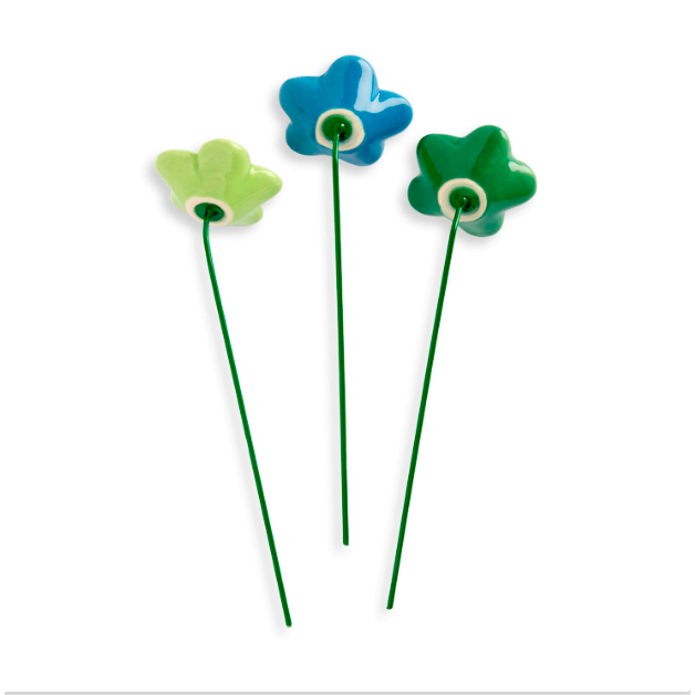 Demdaco Set of 3 Ceramic Giftable Flowers - Hope-DEMDACO-Little Giant Kidz