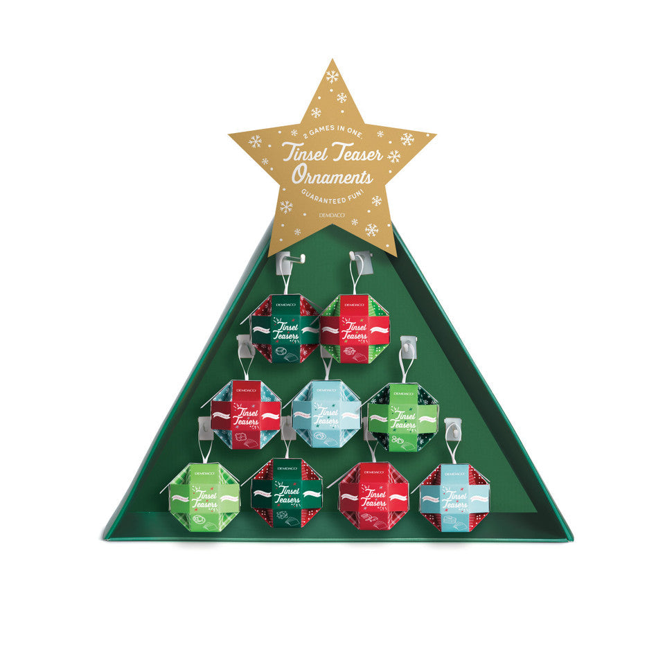 Demdaco Tinsel Teasers Game Ornaments-DEMDACO-Little Giant Kidz