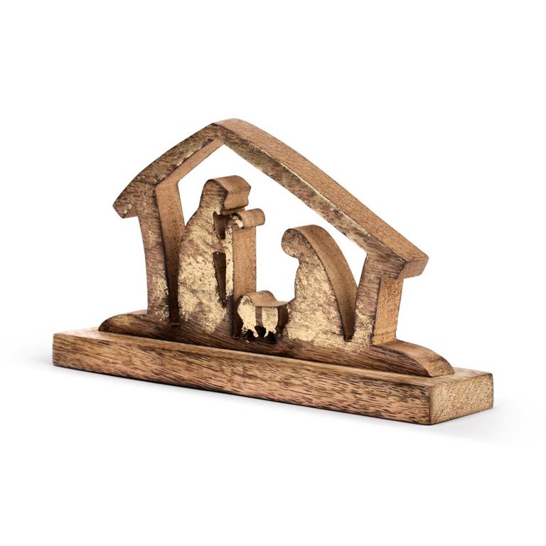 Demdaco Wood Holy Family Figure Nativity Set - 9x5in-DEMDACO-Little Giant Kidz
