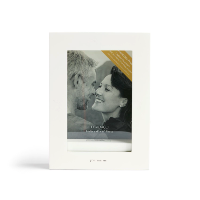 Demdaco You Me Us White Recordable Frame 5.5" x 7.5"-DEMDACO-Little Giant Kidz