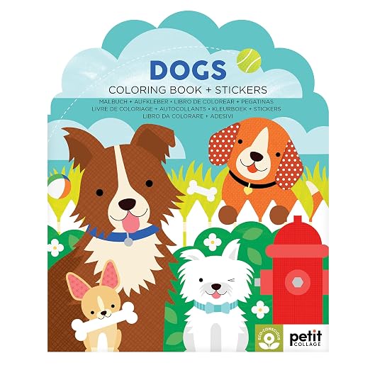 Dogs Coloring Books & Stickers-Petit Collage-Little Giant Kidz