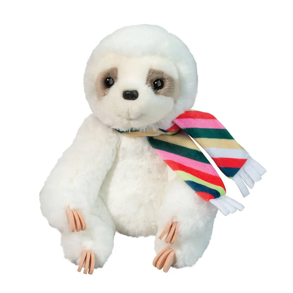 Douglas Cuddle Toys Mini Tobie Soft Sloth with Striped Scarf