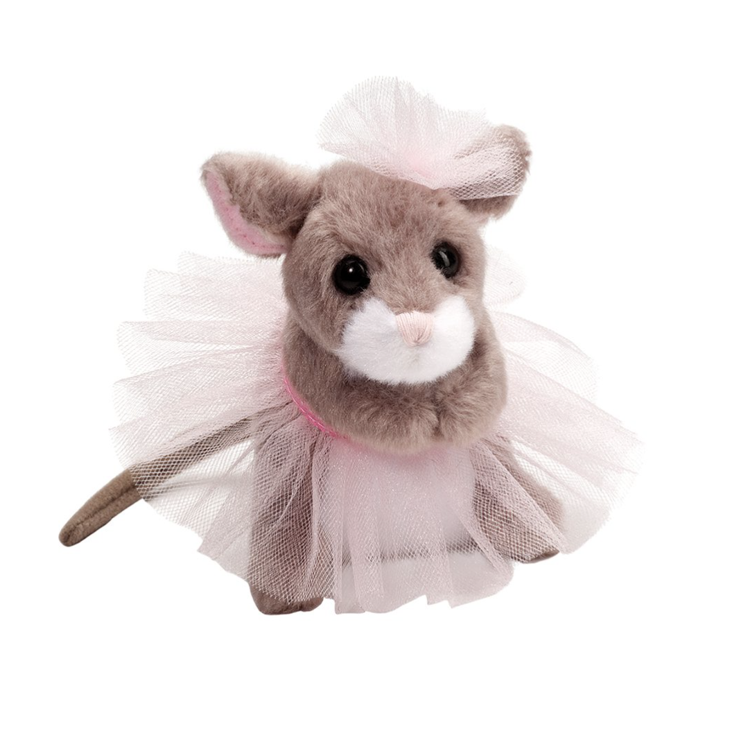 Douglas Tippy Toe Mouse with Pink Tutu-DOUGLAS-Little Giant Kidz