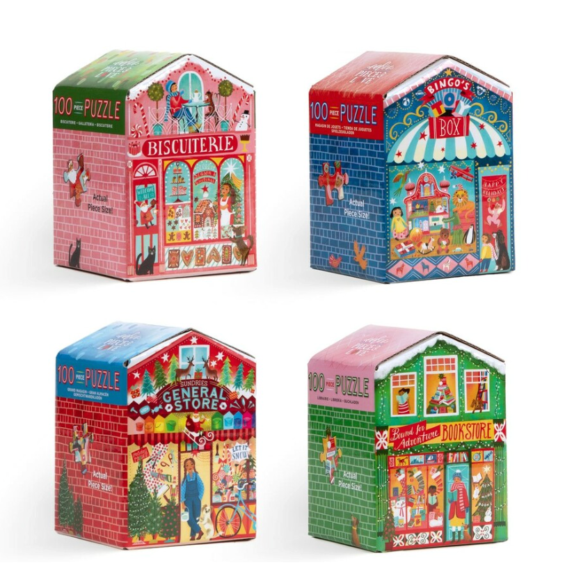 EEBOO Christmas Market 100pc Puzzle Assort-EEBOO-Little Giant Kidz