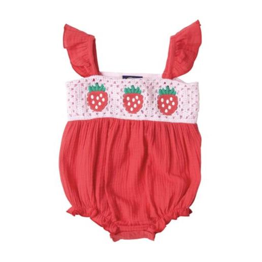 EMMA JEAN KIDS Crocheted Strawberry Bubble-EMMA JEAN KIDS-Little Giant Kidz