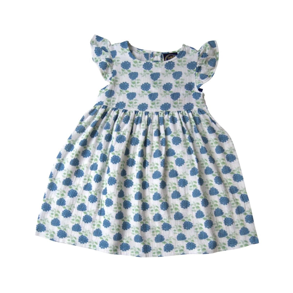 EMMA JEAN KIDS Mia A/S Dress-Hydrangeas-EMMA JEAN KIDS-Little Giant Kidz