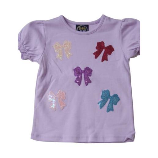 EMMA JEAN KIDS Sparkly Bows Applique Shirt-EMMA JEAN KIDS-Little Giant Kidz