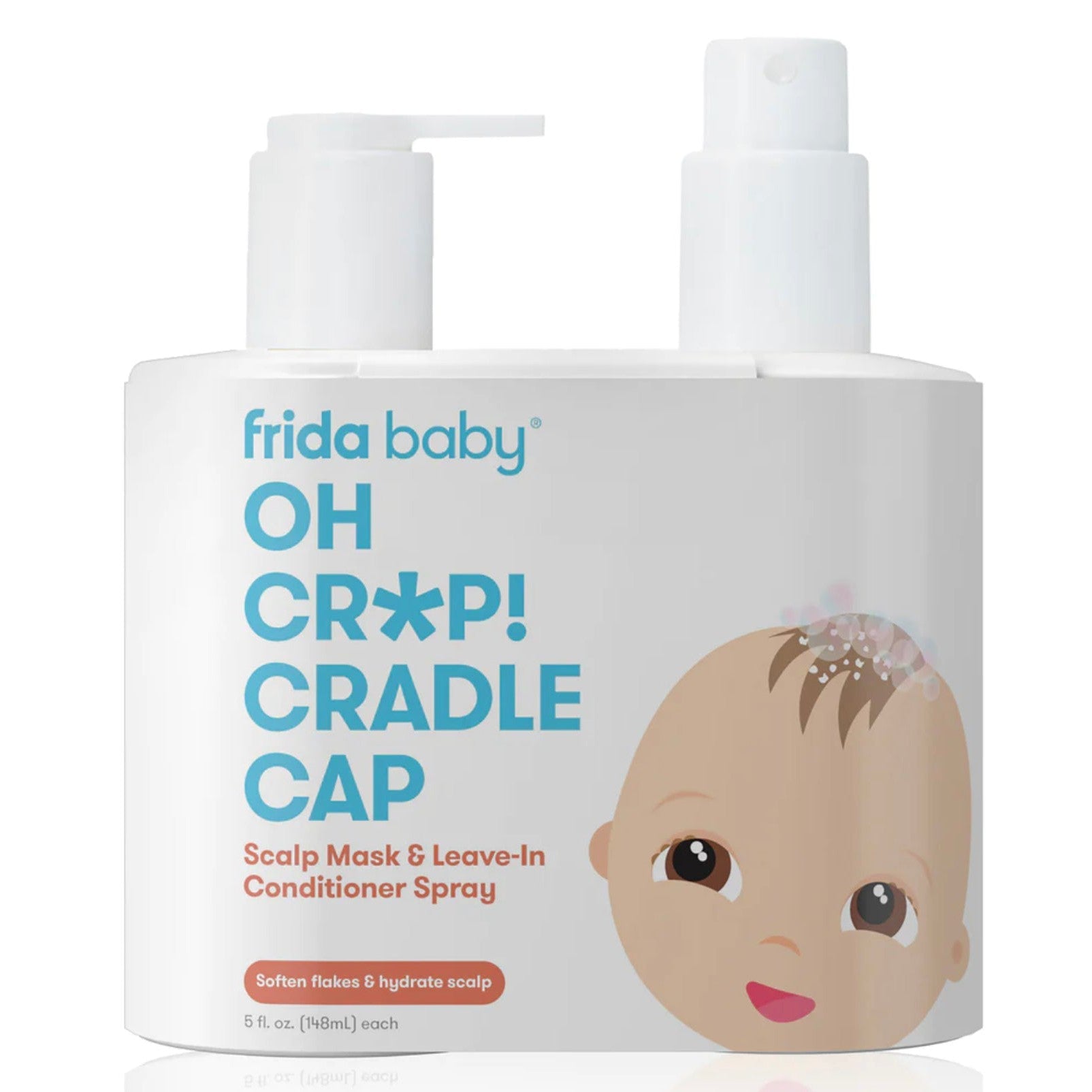 FridaBaby Oh Cr*p! Cradle Cap Flake Fixer Spray & Scalp Mask Duo-FRIDA-Little Giant Kidz