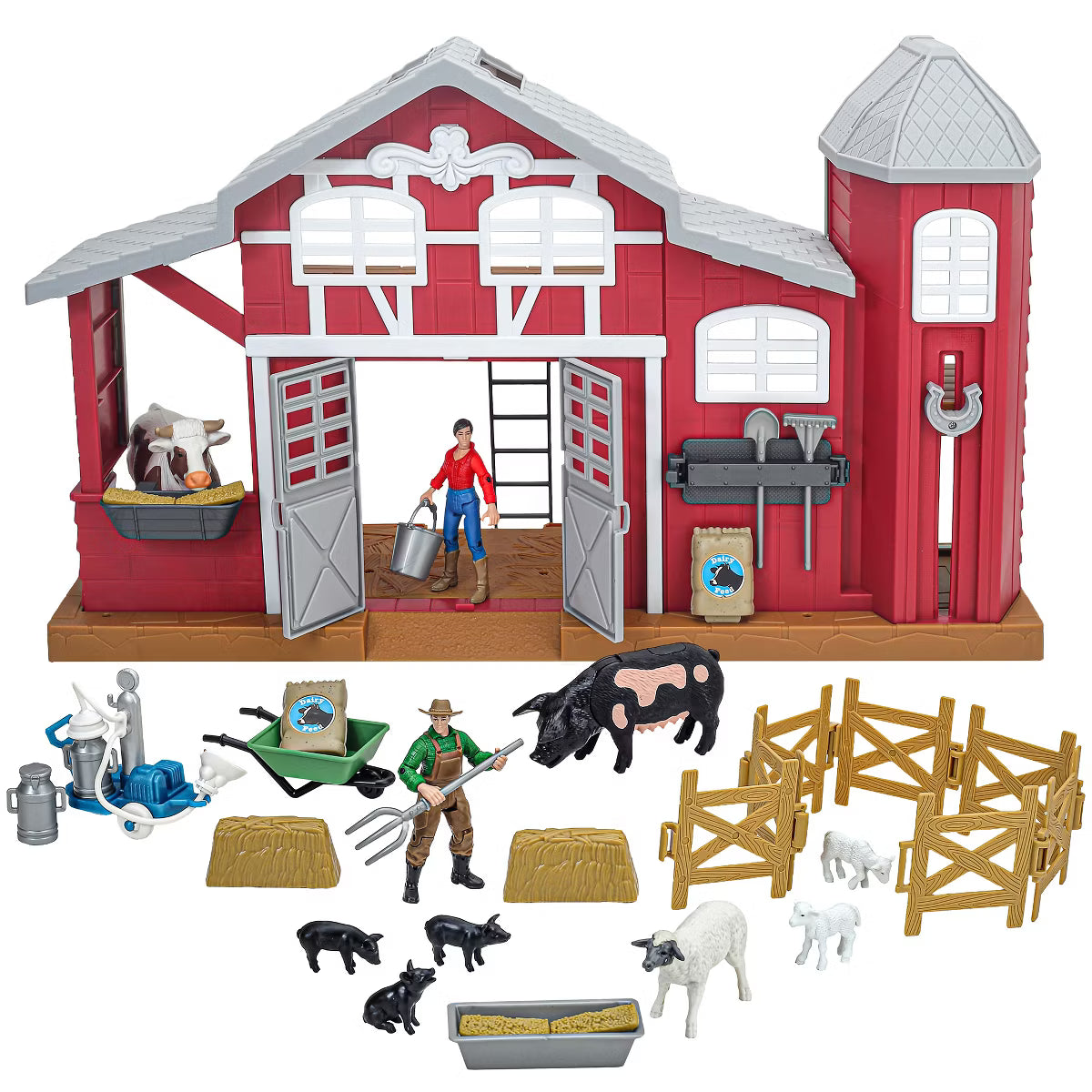 Big Country Toys Big Dairy Barn Playset