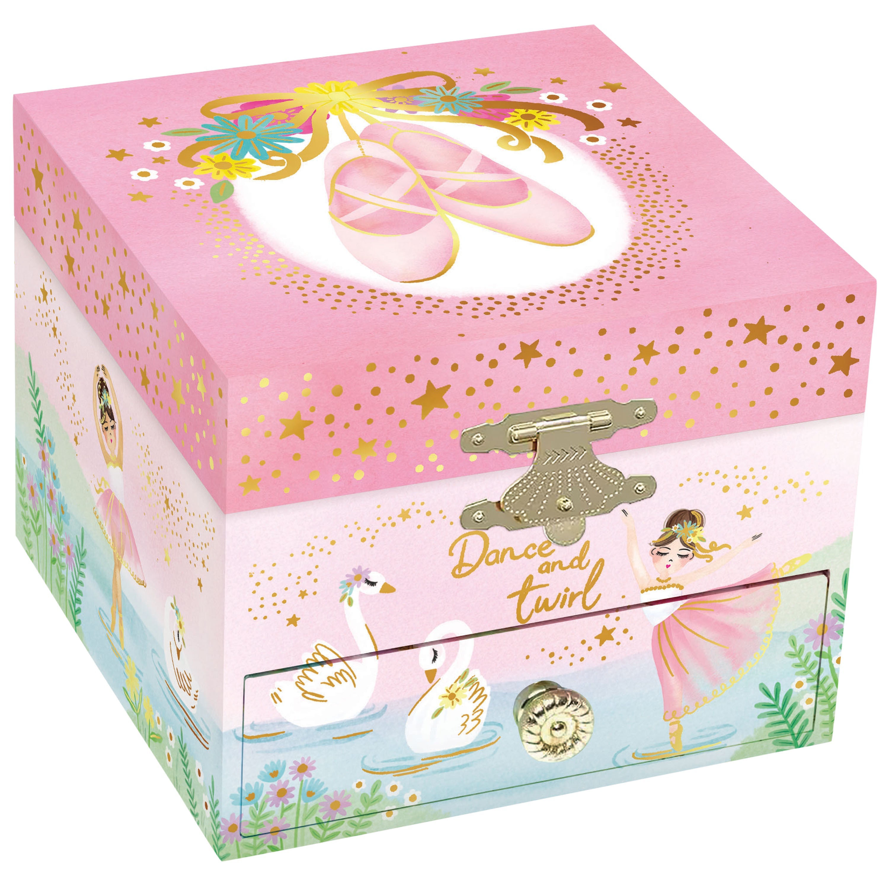 Giggle & Honey Ballerina Musical Jewelry Box-U.S. TOY-Little Giant Kidz
