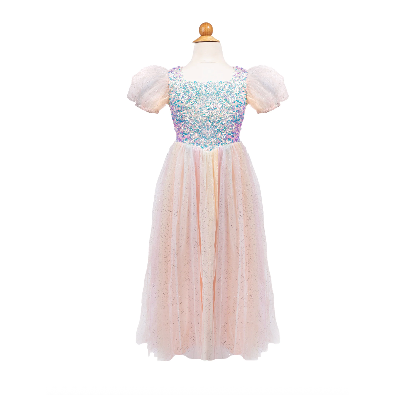 Great Pretender Rainbow Sherbert Sparkle Dress, Size 3-4-Great Pretenders-Little Giant Kidz
