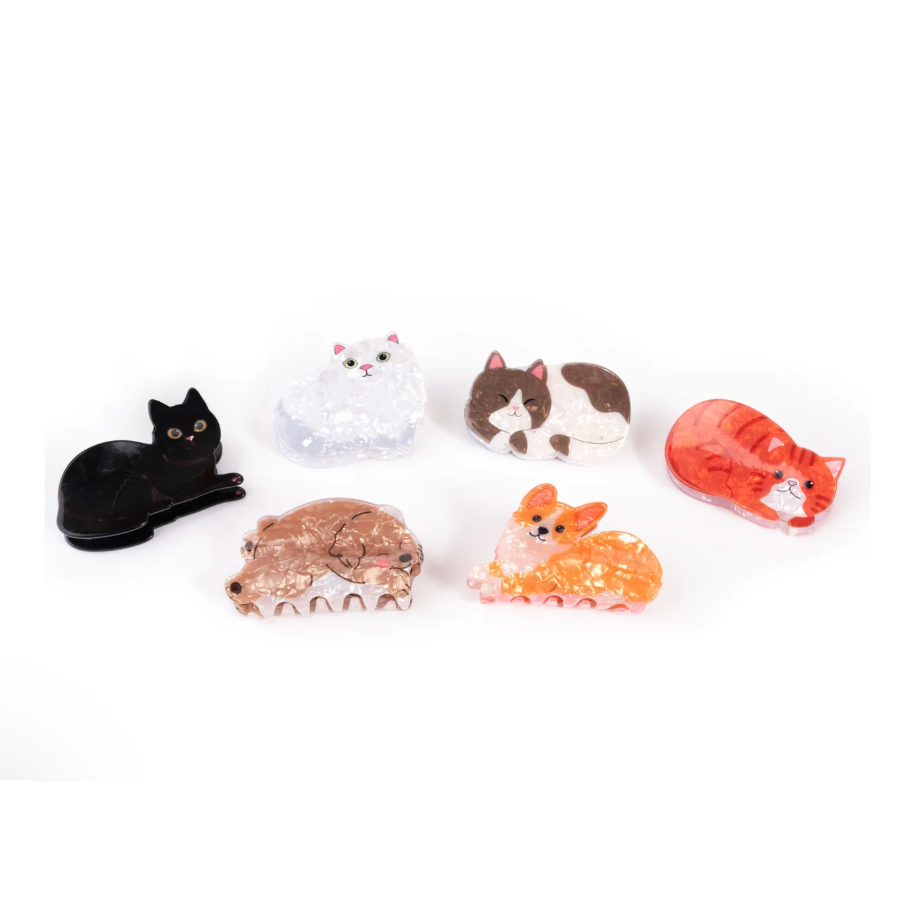 Great Pretender Raining Cats and Dogs Claw Clips-Great Pretenders-Little Giant Kidz