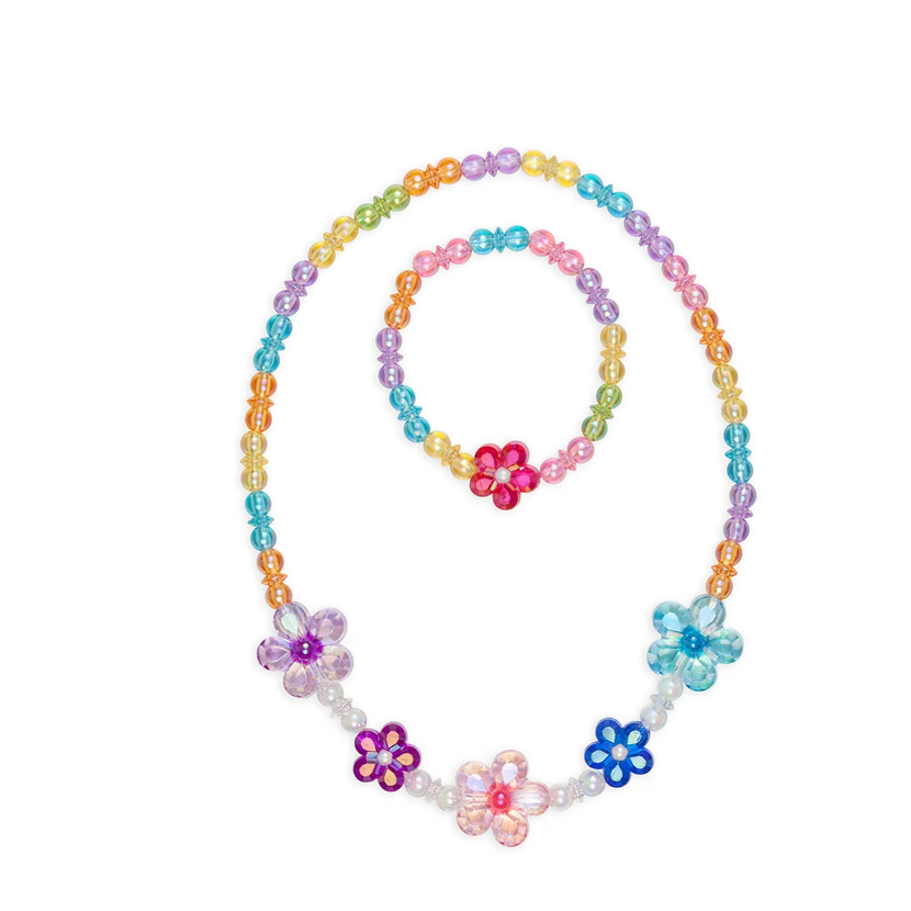 Great Pretenders Blooming Beads Necklace & Bracelet Set-Great Pretenders-Little Giant Kidz