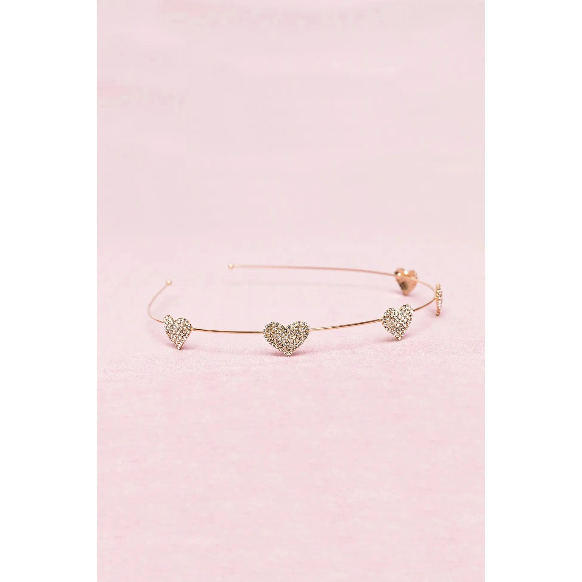 Great Pretenders Boutique Rhinestone Heart Headband-Great Pretenders-Little Giant Kidz
