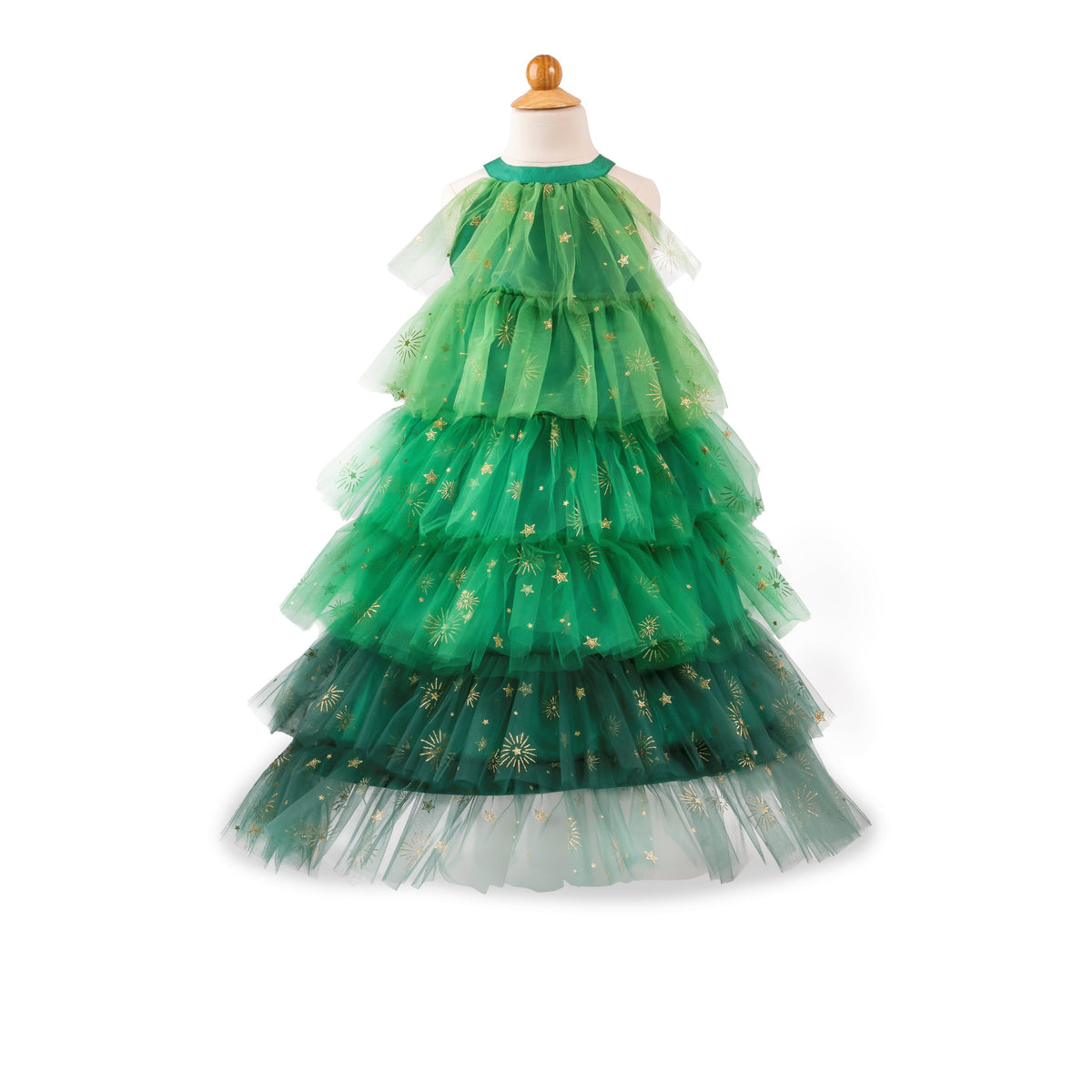 Great Pretenders Christmas Tree Dress with Headpiece-Great Pretenders-Little Giant Kidz