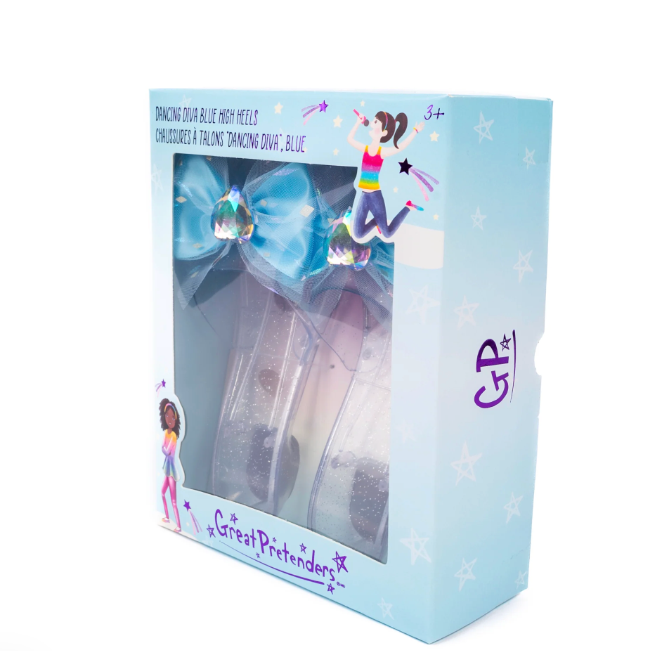Great Pretenders Dancing Diva Blue High Heels-Great Pretenders-Little Giant Kidz