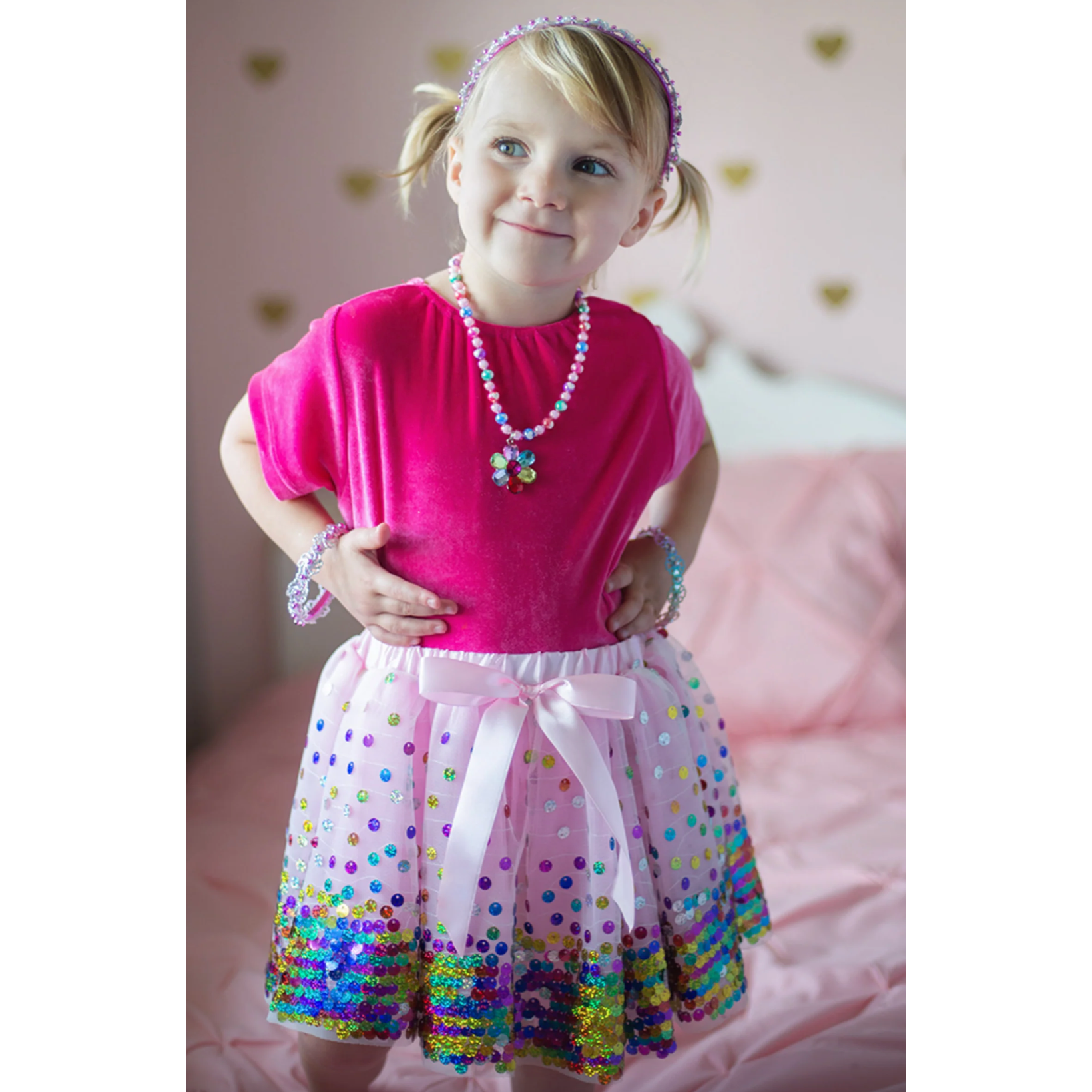 Great Pretenders Party Fun Sequin Skirt-Great Pretenders-Little Giant Kidz
