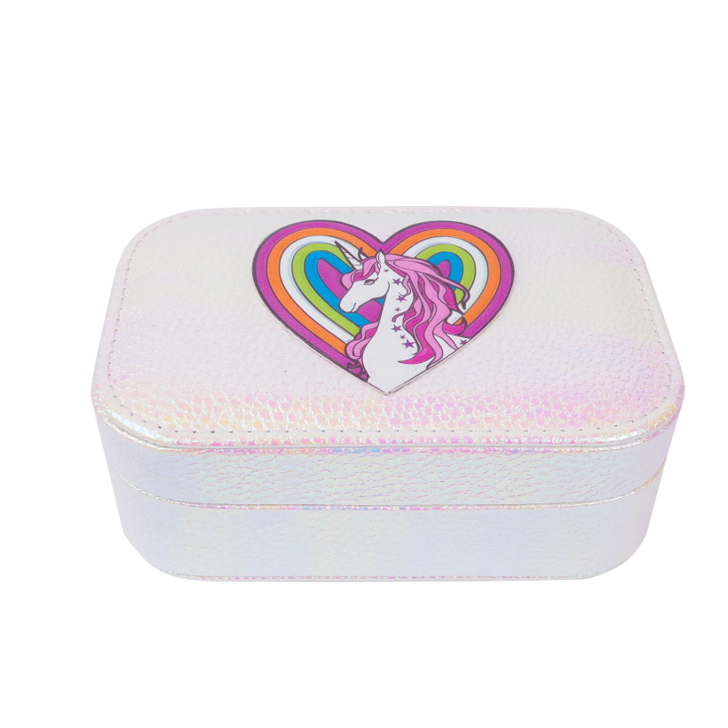 Great Pretenders Pretty Precious Unicorn Jewelry Box in Irridescent-Great Pretenders-Little Giant Kidz