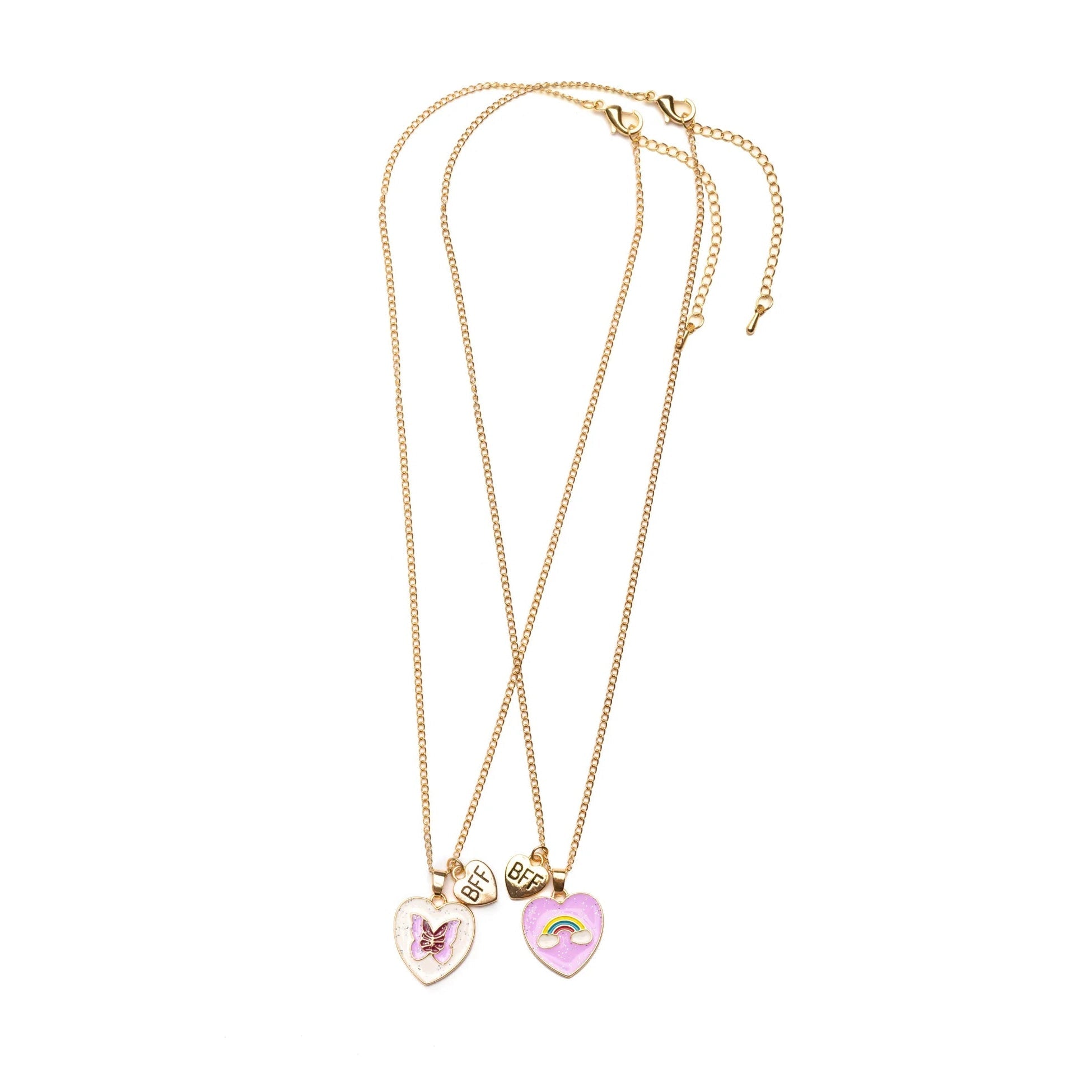 Great Pretenders Rainbow Butterfly BFF Necklace (Assorted Style)-Great Pretenders-Little Giant Kidz
