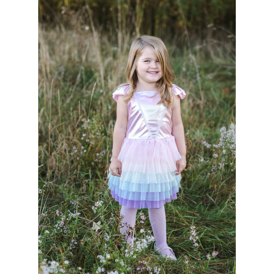 Great Pretenders Rainbow Ruffle Tutu Dress-Great Pretenders-Little Giant Kidz