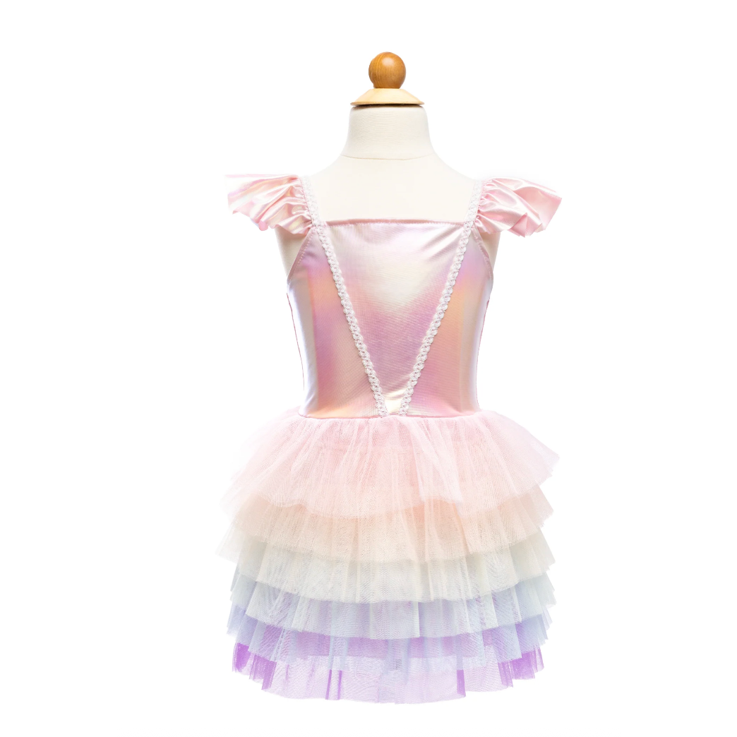 rainbow tulle dress Rainbow Ruffle Tutu Dress Size 5-6