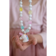 Great Pretenders White Unicorn Necklace & Bracelet Set-Great Pretenders-Little Giant Kidz