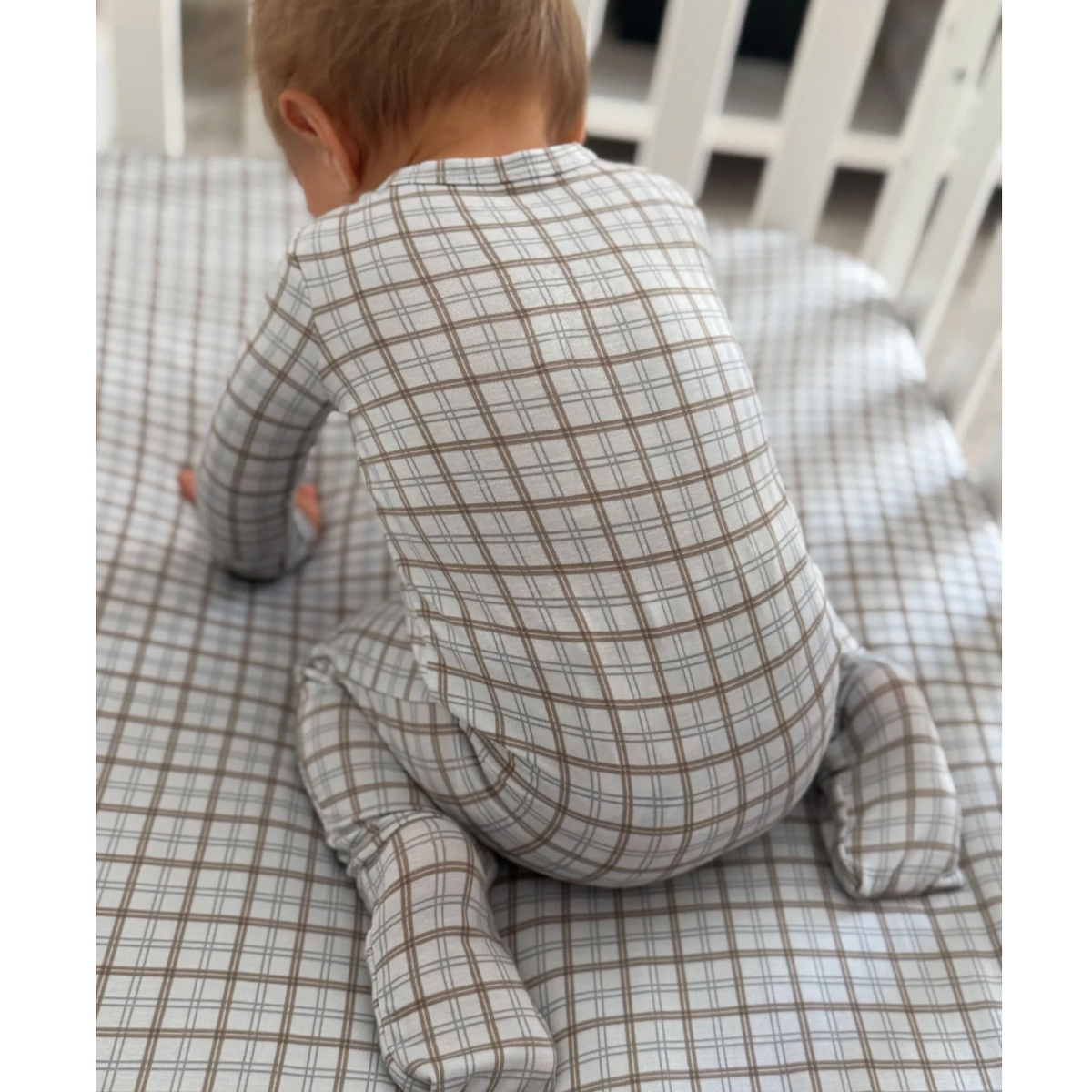 Gunamuna Convertible Footie Pajama- Plaid-GUNAMUNA-Little Giant Kidz