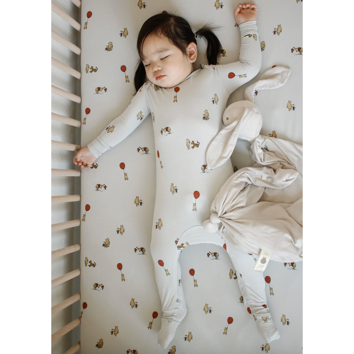 Gunamuna Convertible Footie Pajama- Pooh-GUNAMUNA-Little Giant Kidz