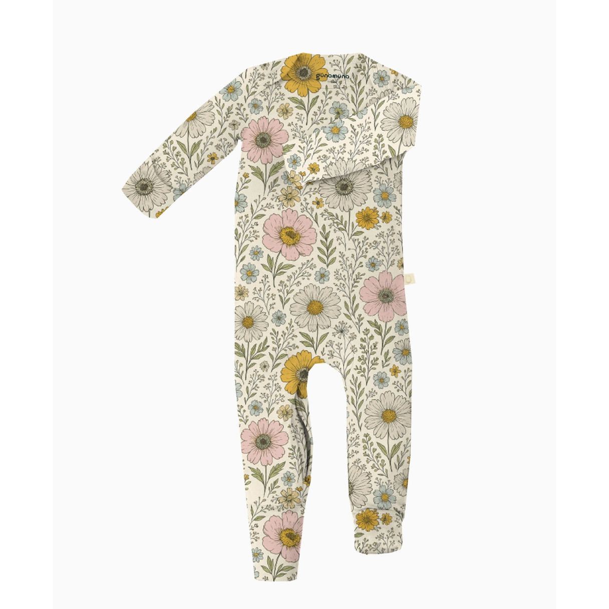Gunamuna Convertible Footie Pajama-Wildflower-GUNAMUNA-Little Giant Kidz