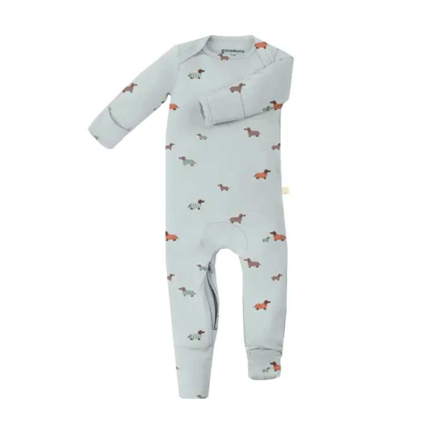 Gunamuna Convertible Footie Pajama- Woof-GUNAMUNA-Little Giant Kidz