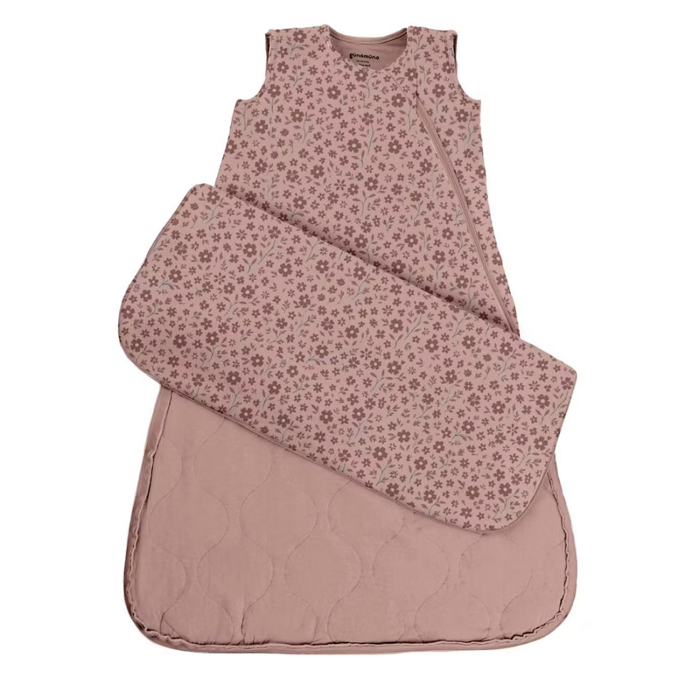 Gunamuna Swaddle Sleep Sack 1.0 Tog - Petals-GUNAMUNA-Little Giant Kidz