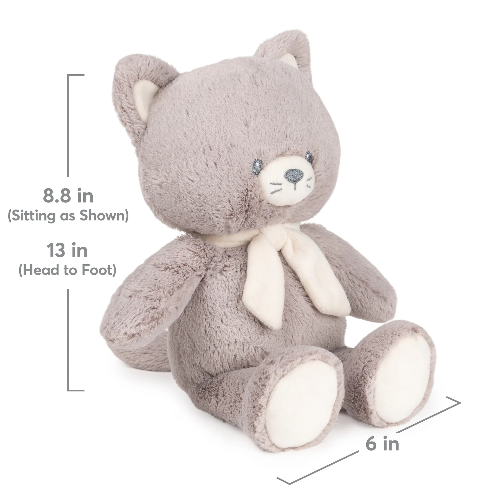 Gund 100% Recycled Kitten Gray - 13"-GUND-Little Giant Kidz