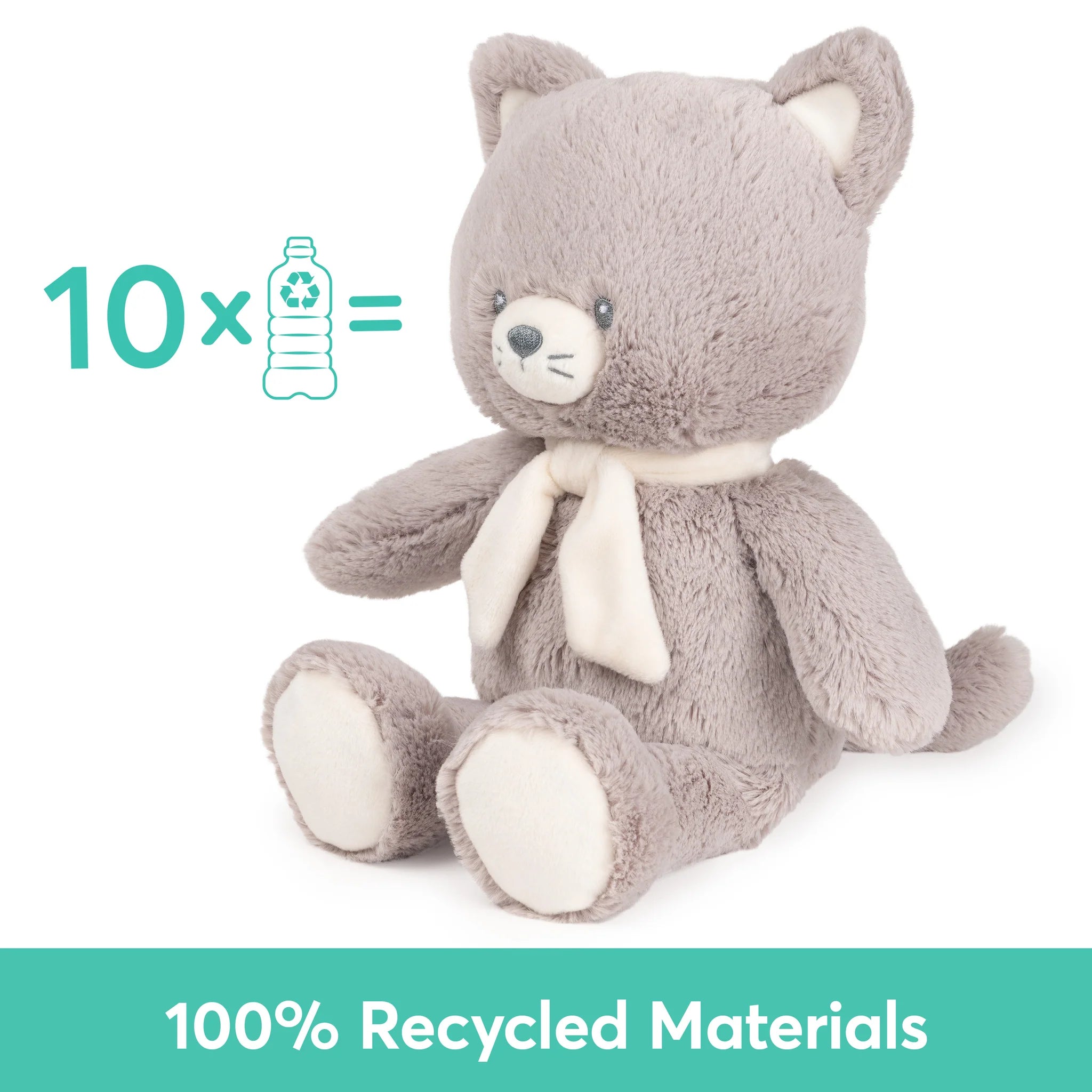 Gund 100% Recycled Kitten Gray - 13"-GUND-Little Giant Kidz