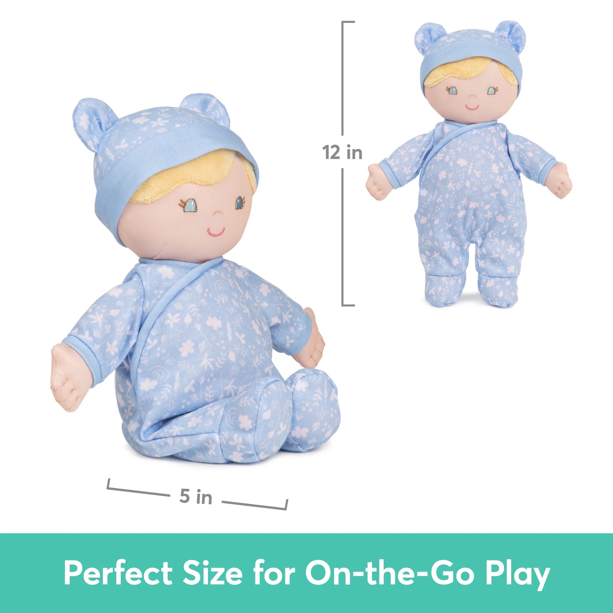 Gund Aster 100% Recycled Blue Baby Doll - 12"-GUND-Little Giant Kidz