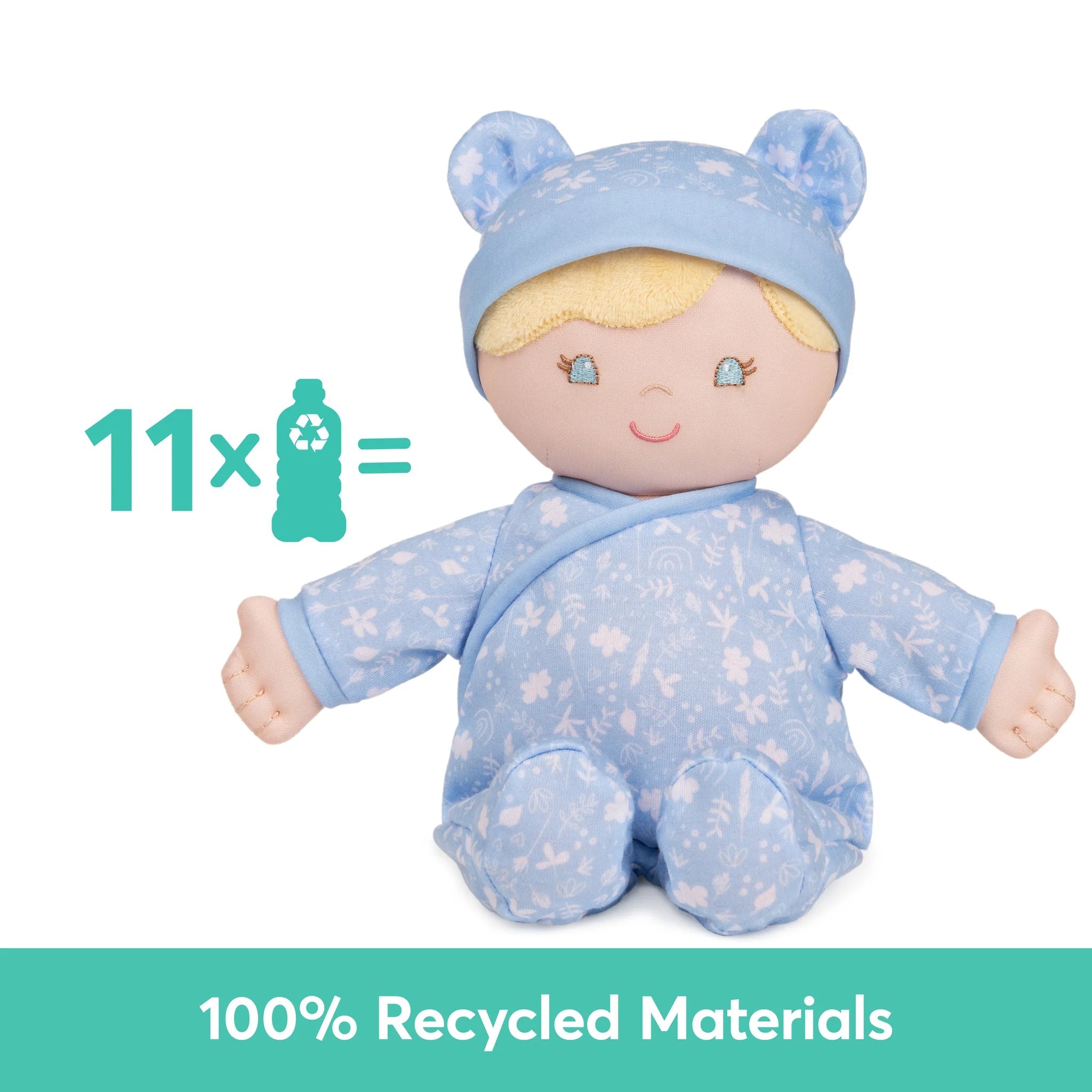 Gund Aster 100% Recycled Blue Baby Doll - 12"-GUND-Little Giant Kidz