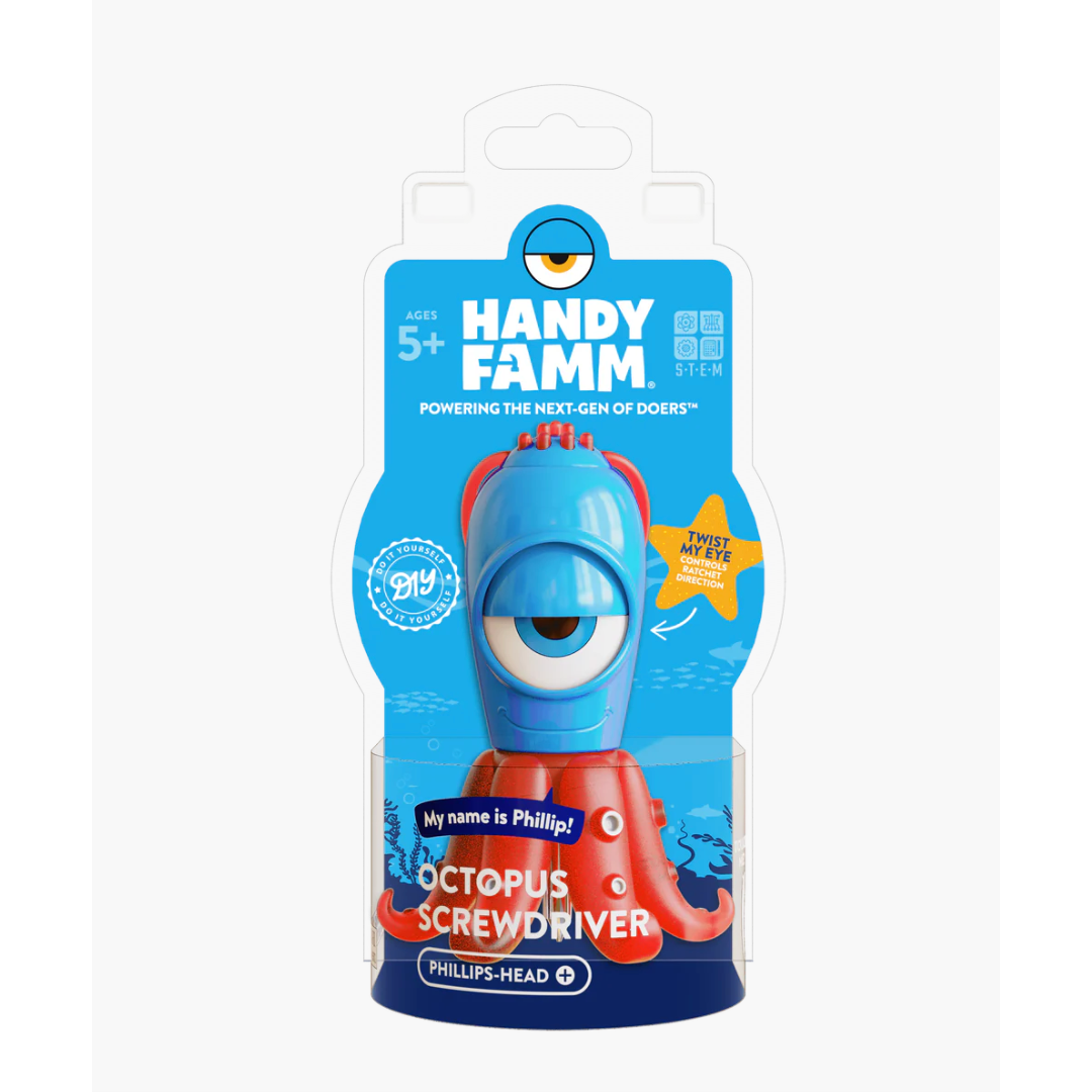 Handy Famm STEM Starter Phillips Head Screwdriver - Octopus-HANDY FAMM-Little Giant Kidz