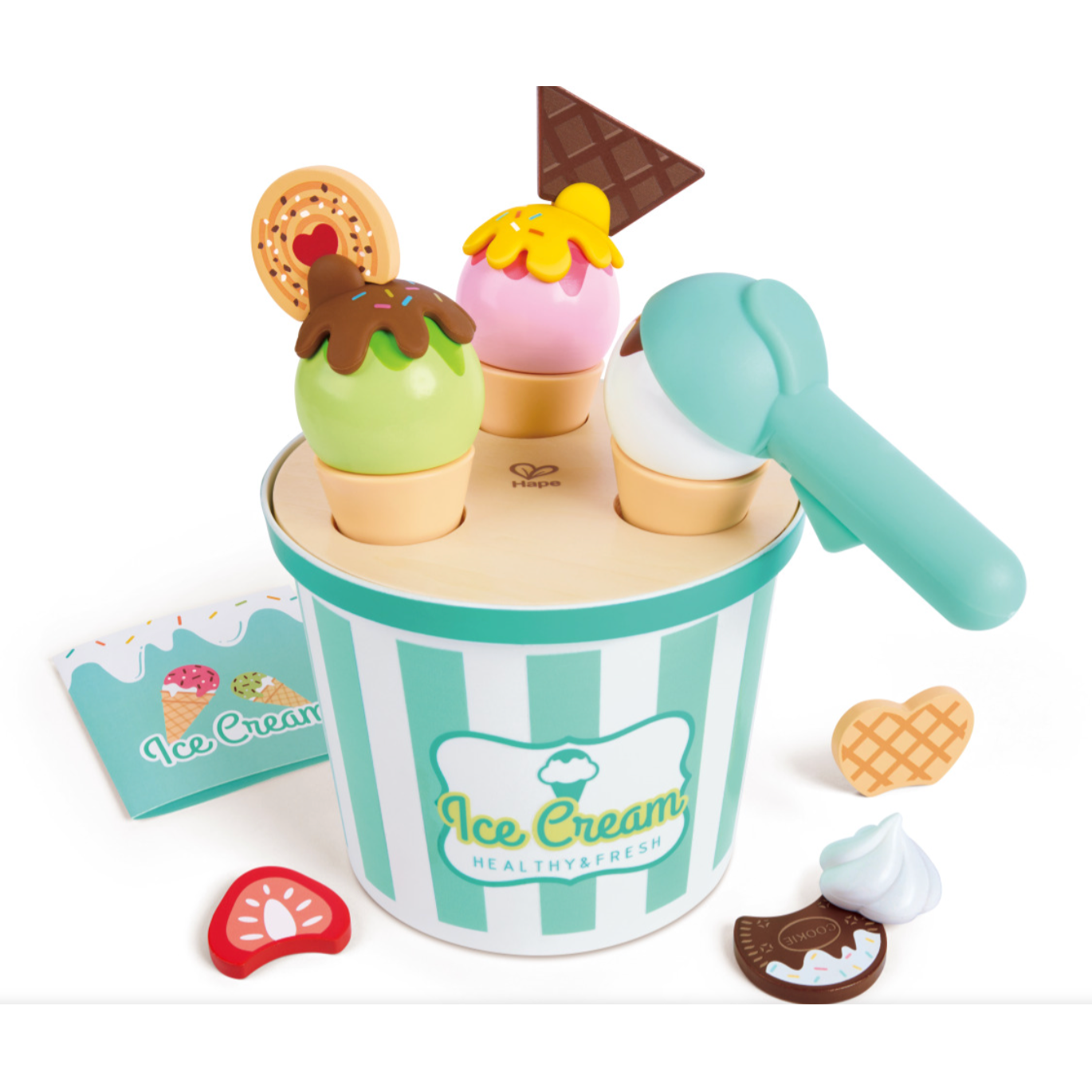 Hape Scoop & Serve Ice Cream Set-HAPE-Little Giant Kidz