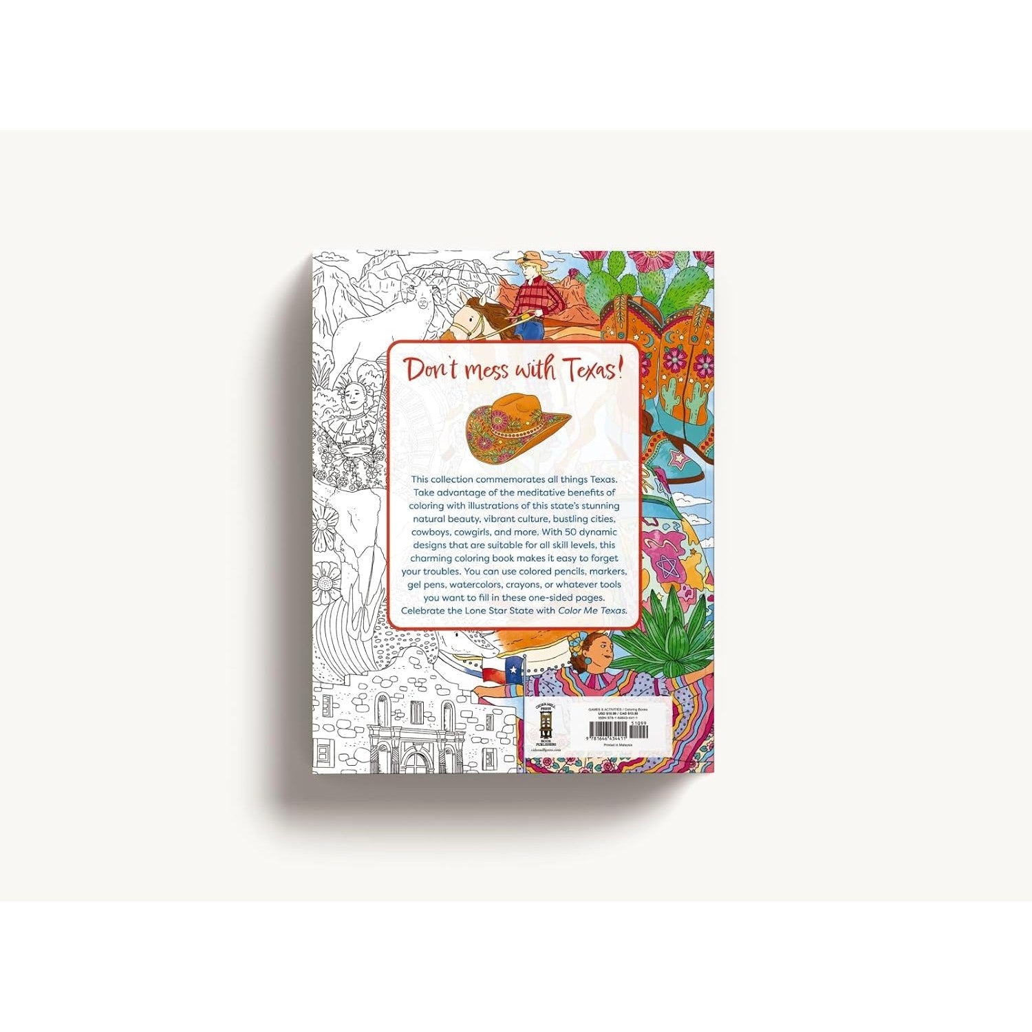 Harper Collins: Color Me Texas: A Lone Star State Coloring Book-HARPER COLLINS PUBLISHERS-Little Giant Kidz