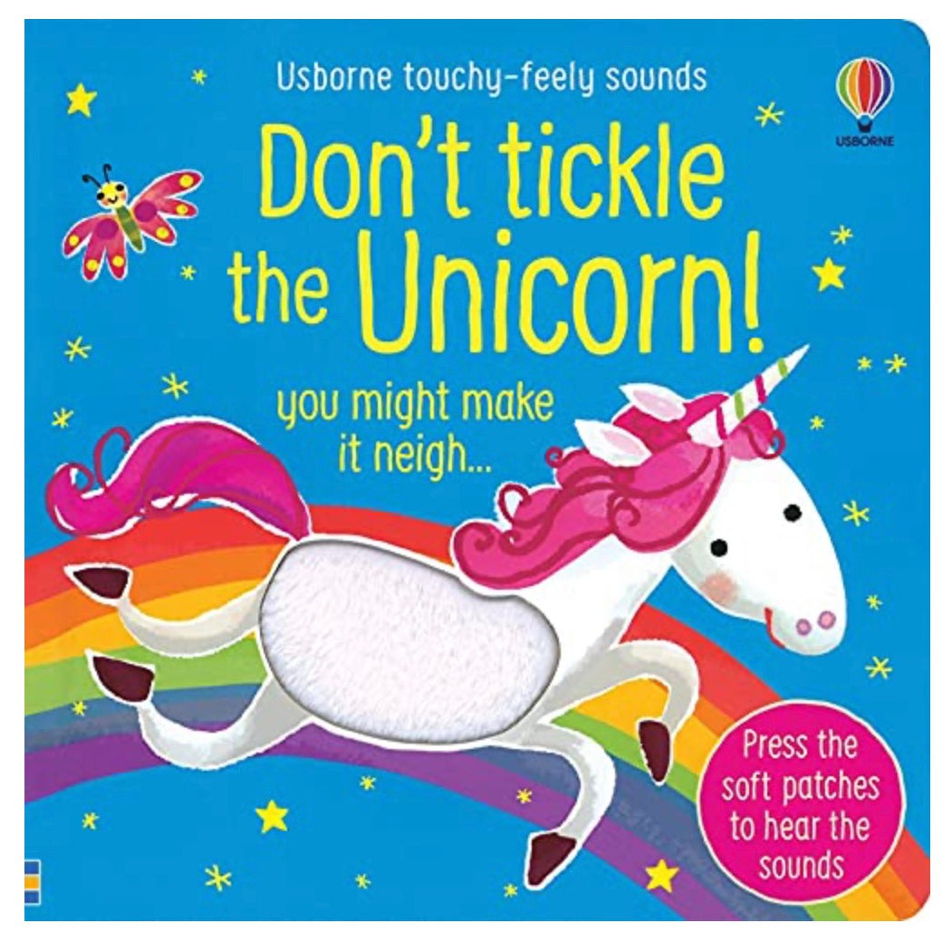 Harper Collins: Don't Tickle the Unicorn - Touchy-Feely Sounds (Board Book)-HARPER COLLINS PUBLISHERS-Little Giant Kidz