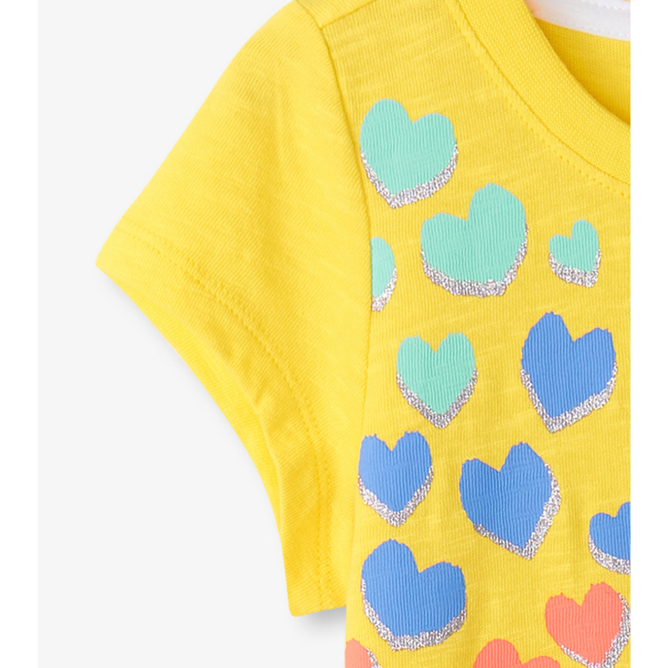 Hatley Aurora Falling Hearts Graphic Tee-HATLEY-Little Giant Kidz