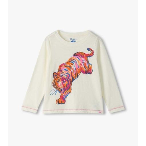 Hatley Fierce Tiger Long Sleeve Graphic Tee-HATLEY-Little Giant Kidz
