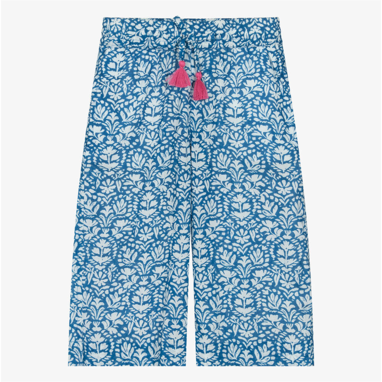 Hatley Floral Shibori Wide Leg Culottes-HATLEY-Little Giant Kidz