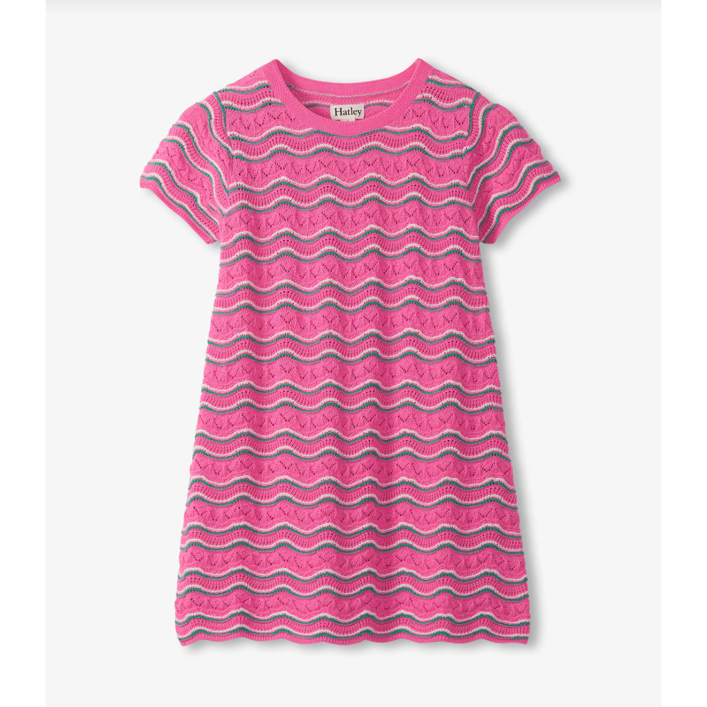 Hatley Girls Strawberry Moon Knit Dress-HATLEY-Little Giant Kidz