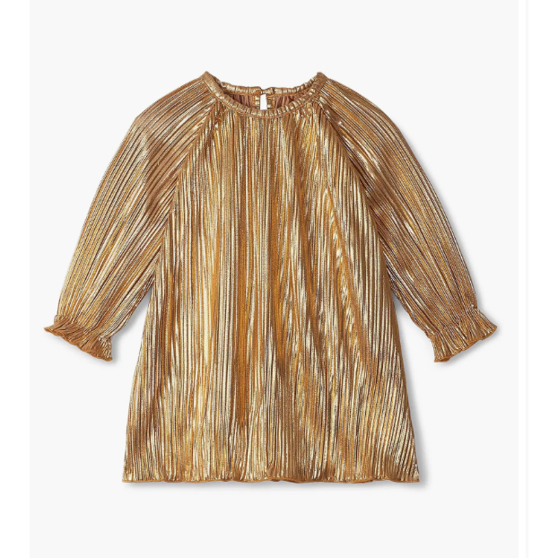 Hatley Gold Metallic Special Dress 18M