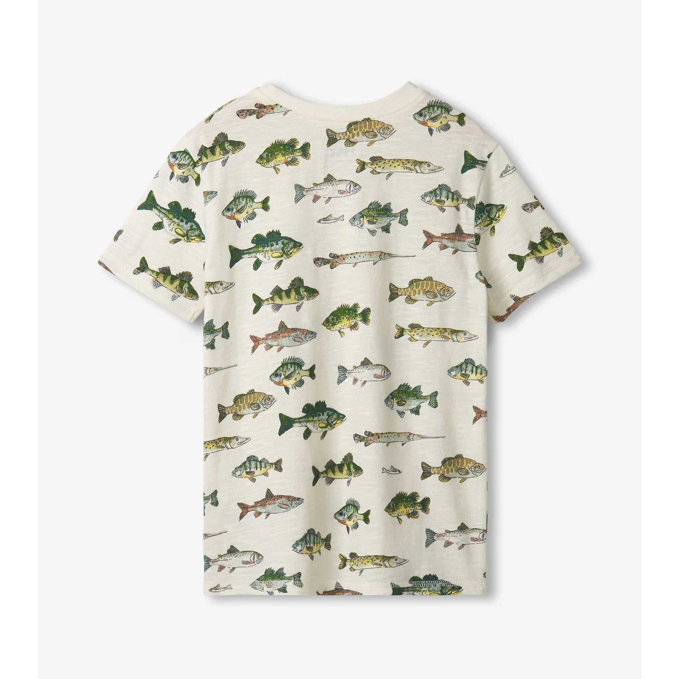 Hatley Real Fish Stretch Cotton Graphic Tee-HATLEY-Little Giant Kidz